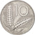 Moneda, Italia, 10 Lire, 1977, Rome, MBC, Aluminio, KM:93