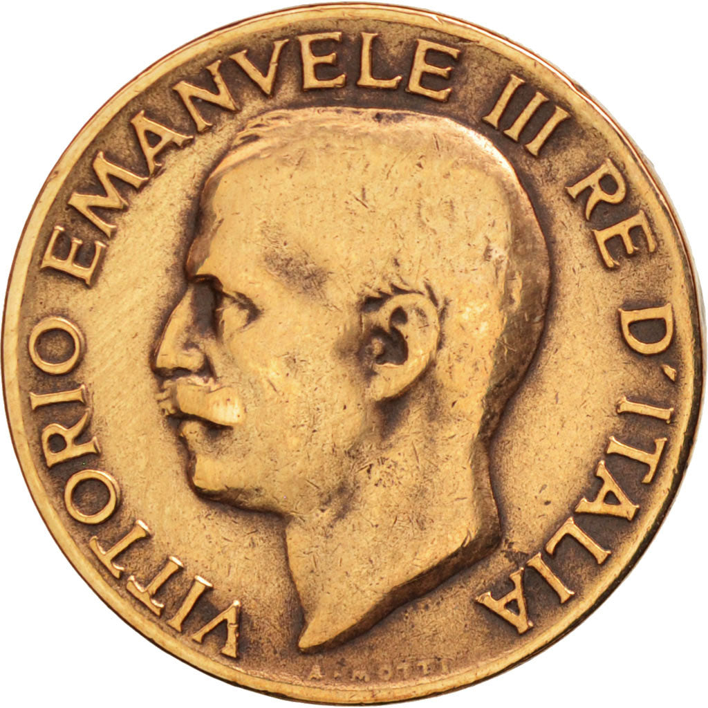 Coin, Italy, Vittorio Emanuele III, 5 Centesimi, 1926, Rome, EF(40-45), Bronze