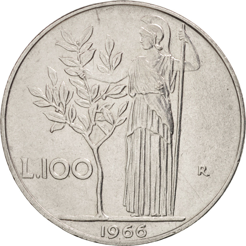 Monnaie, Italie, 100 Lire, 1966, Rome, TTB, Stainless Steel, KM:96.1