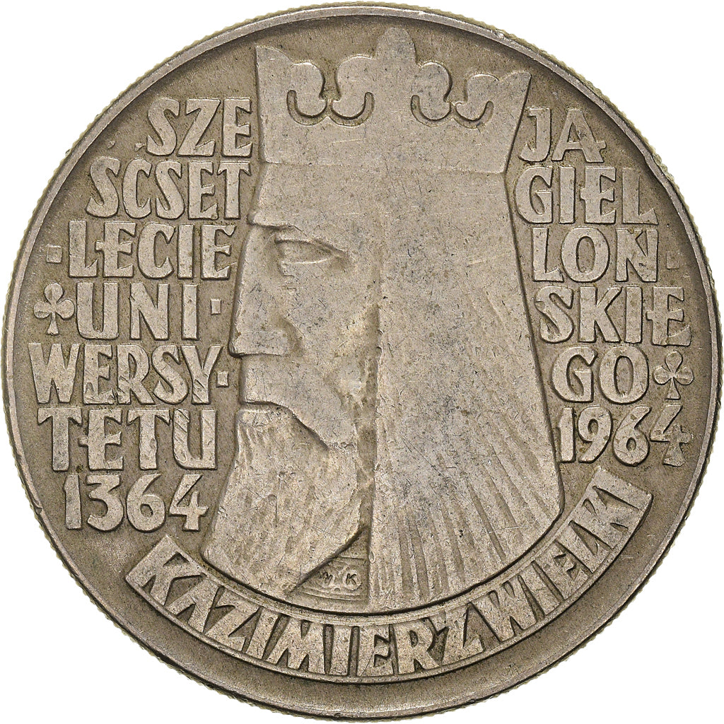 Monnaie, Pologne, 10 Zlotych, 1964, TTB, Cupro-nickel, KM:52.1