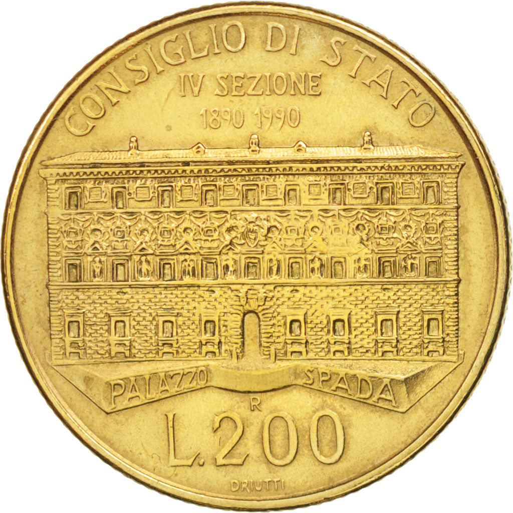 Monnaie, Italie, 200 Lire, 1990, Rome, TTB, Aluminum-Bronze, KM:135