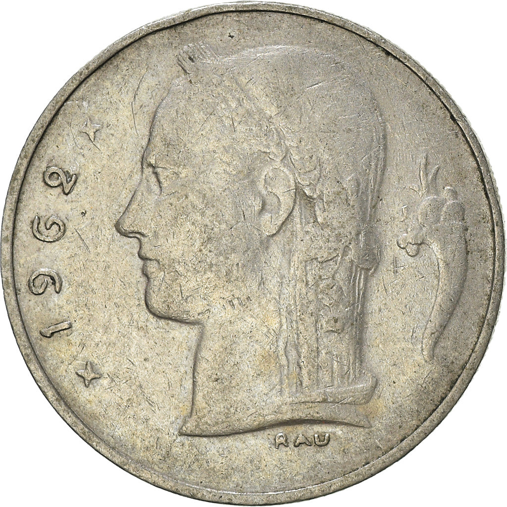 Moneta, Belgio, Franc, 1962, MB+, Rame-nichel, KM:143.1