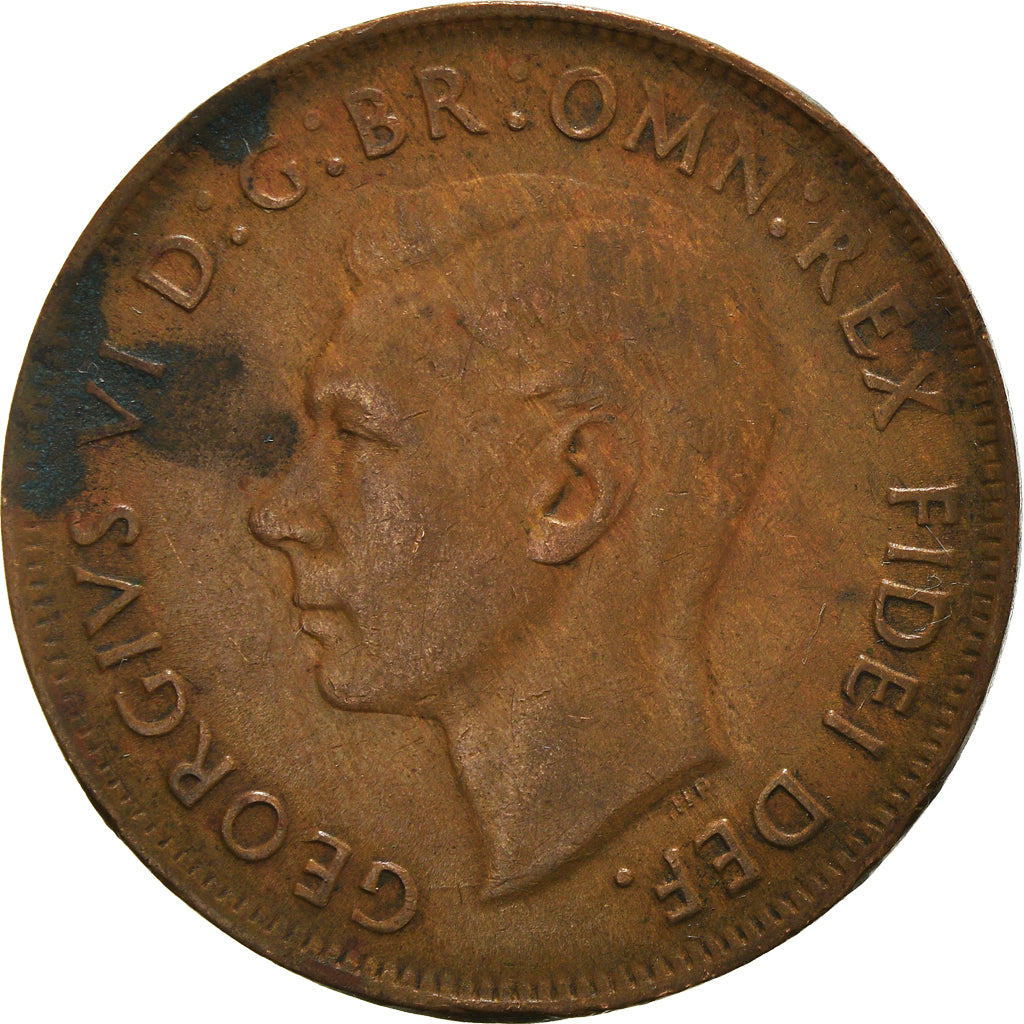Moneta, Australia, George VI, Penny, 1952, BB, Bronzo, KM:43