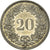 Moneda, Suiza, 20 Rappen, 1931, Bern, MBC, Níquel, KM:29