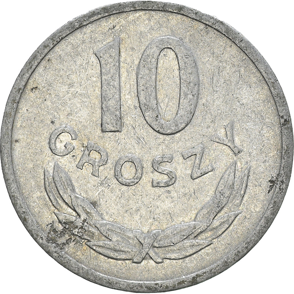 Moeda, Polónia, 10 Groszy, 1949, Kremnica, VF(30-35), Cobre-níquel, KM:42
