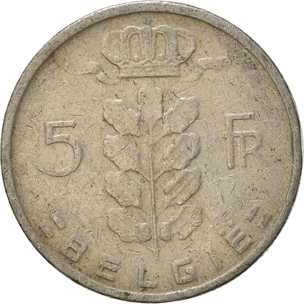 Coin, Belgium, 5 Francs, 5 Frank, 1967, VF(20-25), Copper-nickel, KM:135.1
