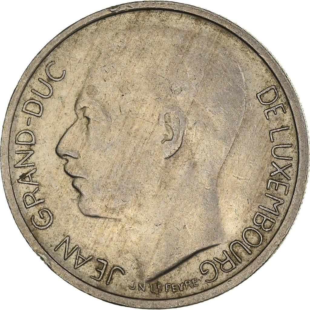 Moneta, Lussemburgo, Jean, Franc, 1966, BB, Rame-nichel, KM:55