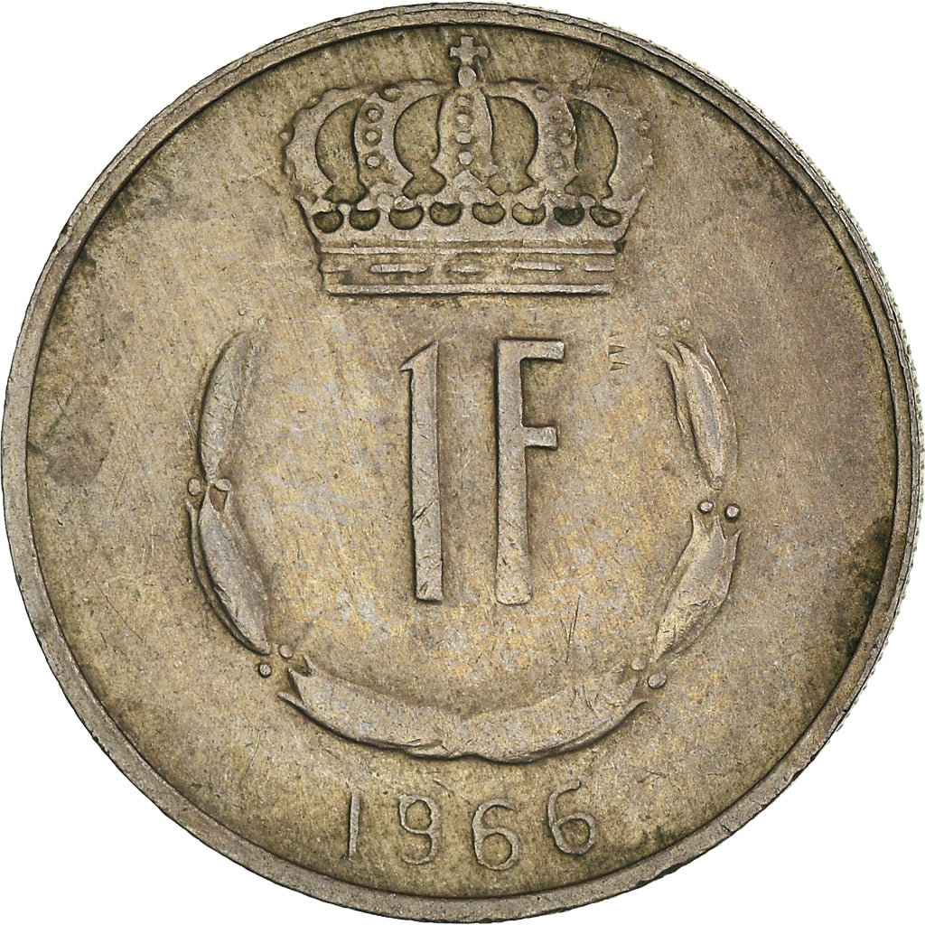 Moneta, Lussemburgo, Jean, Franc, 1966, BB, Rame-nichel, KM:55