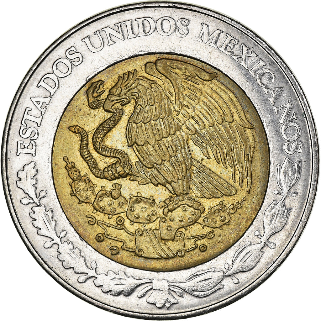 Moneta, Mexico, 5 Pesos, 2007, EF(40-45), Bimetaliczny