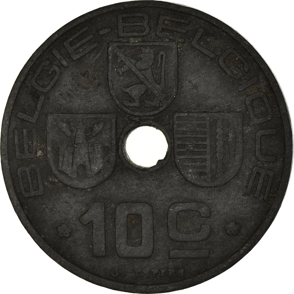 Moneda, Bélgica, 10 Centimes, 1944, MBC, Cinc, KM:126