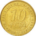 Moneta, Państwa Afryki Środkowej, 10 Francs, 2006, Paris, AU(55-58), Mosiądz
