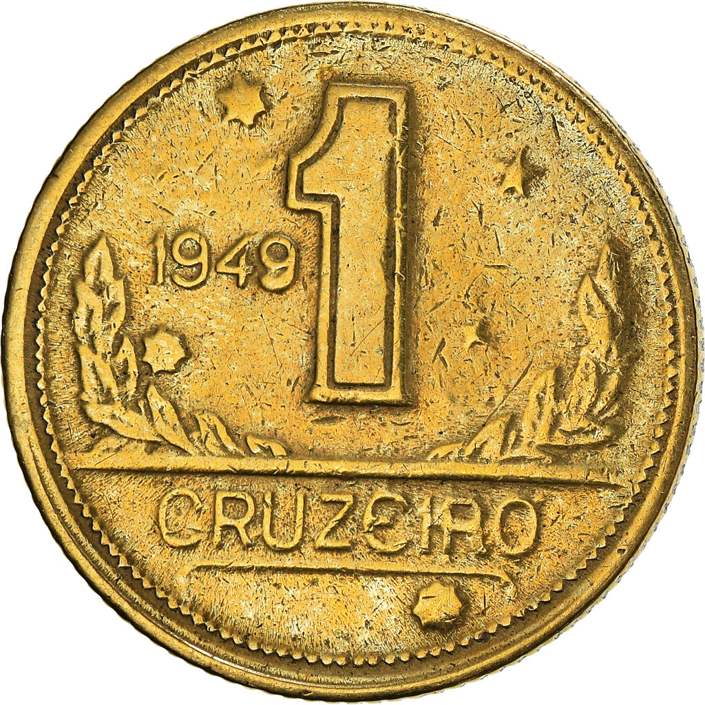 Münze, Brasilien, Cruzeiro, 1949, SS, Aluminum-Bronze, KM:558