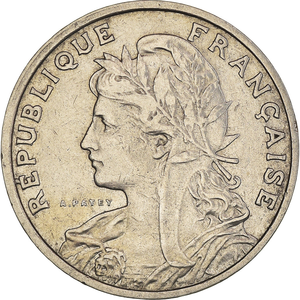 Moneta, Francja, Patey, 25 Centimes, 1903, Paris, EF(40-45), Nikiel, KM:855