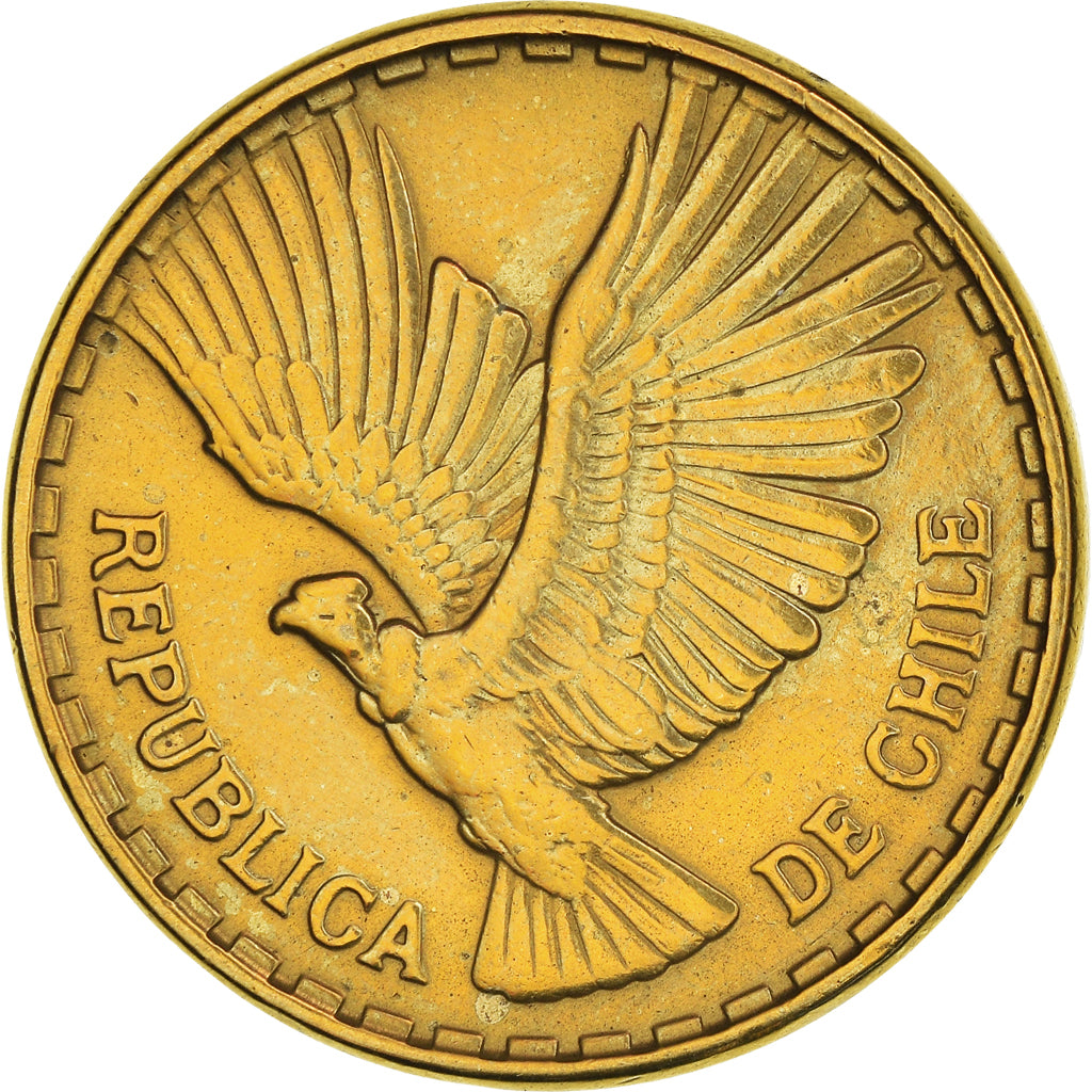 Coin, Chile, 10 Centesimos, 1970, Santiago, EF(40-45), Aluminum-Bronze, KM:191