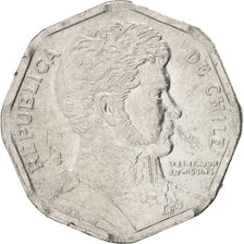 Coin, Chile, Peso, 2004, Santiago, AU(55-58), Aluminum, KM:231