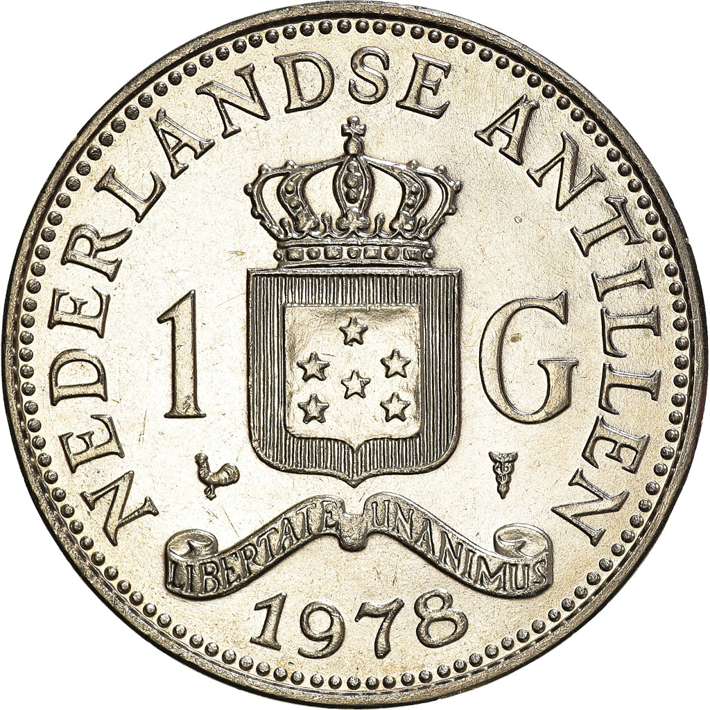 Moeda, Antilhas Neerlandesas, Juliana, Gulden, 1978, AU(50-53), Níquel, KM:12