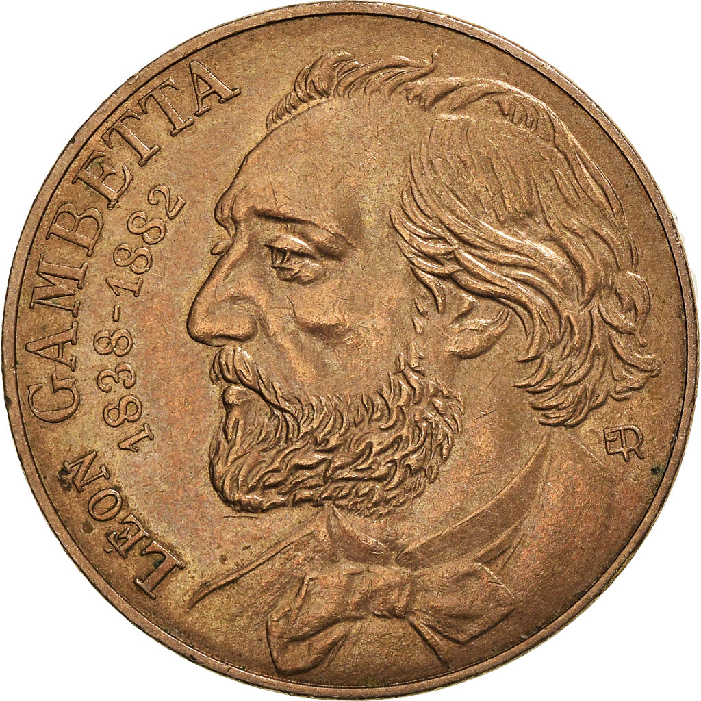 Münze, Frankreich, Gambetta, 10 Francs, 1982, SS, Nickel-Bronze, KM:950