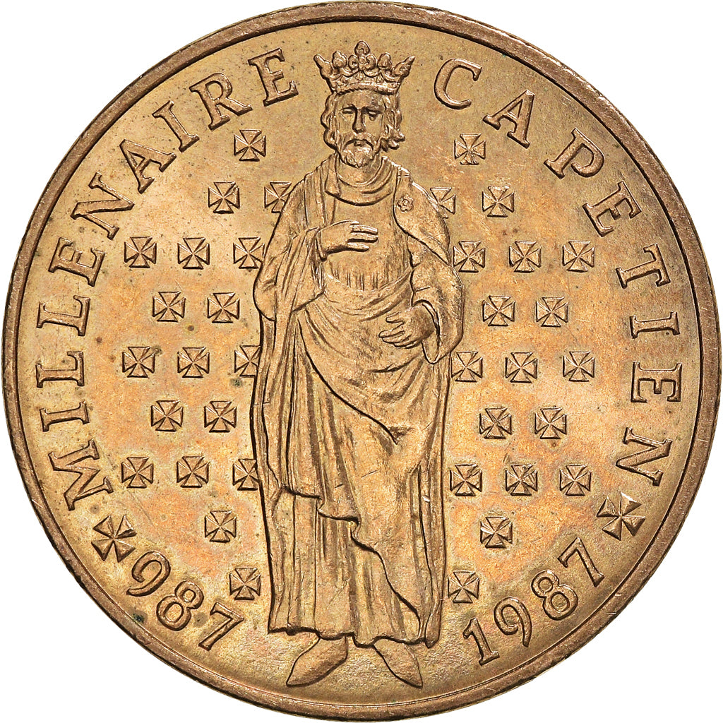 Moneda, Francia, 10 Francs, 1987, MBC, Níquel - bronce, KM:961d, Gadoury:820