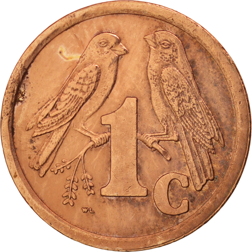 Coin, South Africa, Cent, 1995, AU(55-58), Copper Plated Steel, KM:132