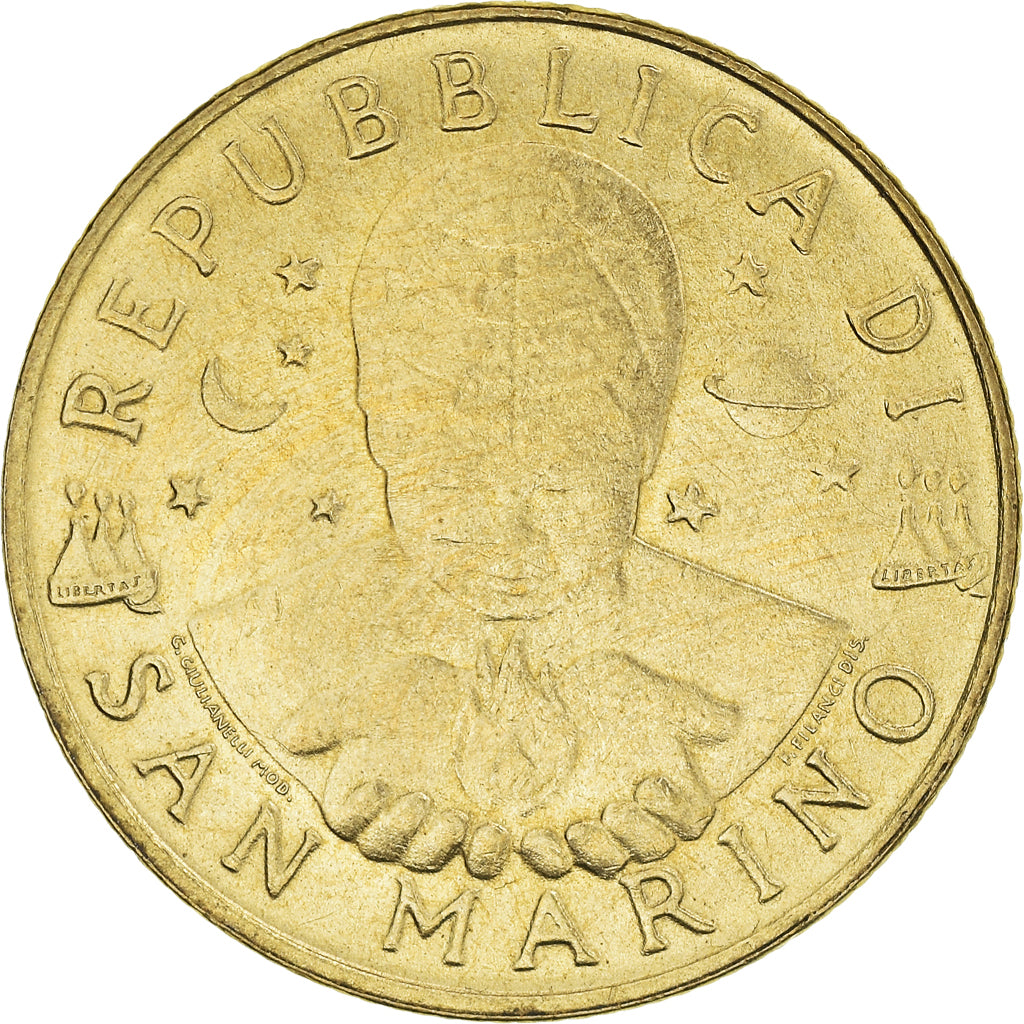 Moneda, San Marino, 200 Lire, 1996, EBC, Aluminio - bronce, KM:356