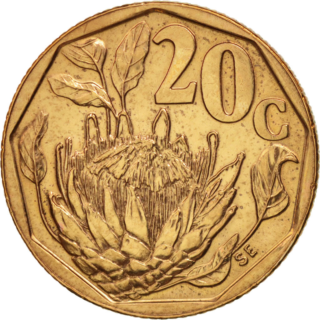 Monnaie, Afrique du Sud, 20 Cents, 1992, Pretoria, SUP, Bronze Plated Steel