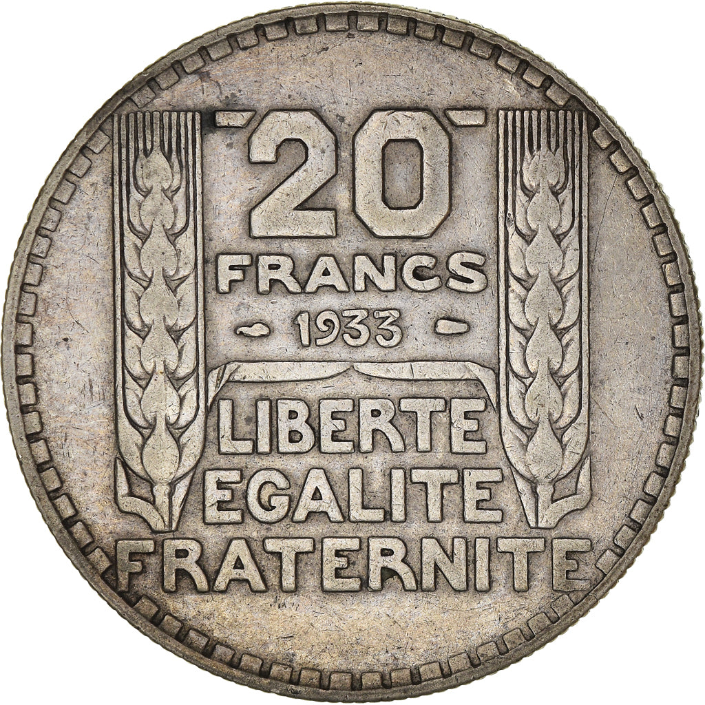 Coin, France, Turin, 20 Francs, 1933, Paris, EF(40-45), Silver, KM:879