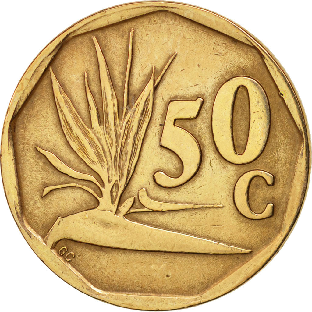 Münze, Südafrika, 50 Cents, 1991, Pretoria, SS, Bronze Plated Steel, KM:137