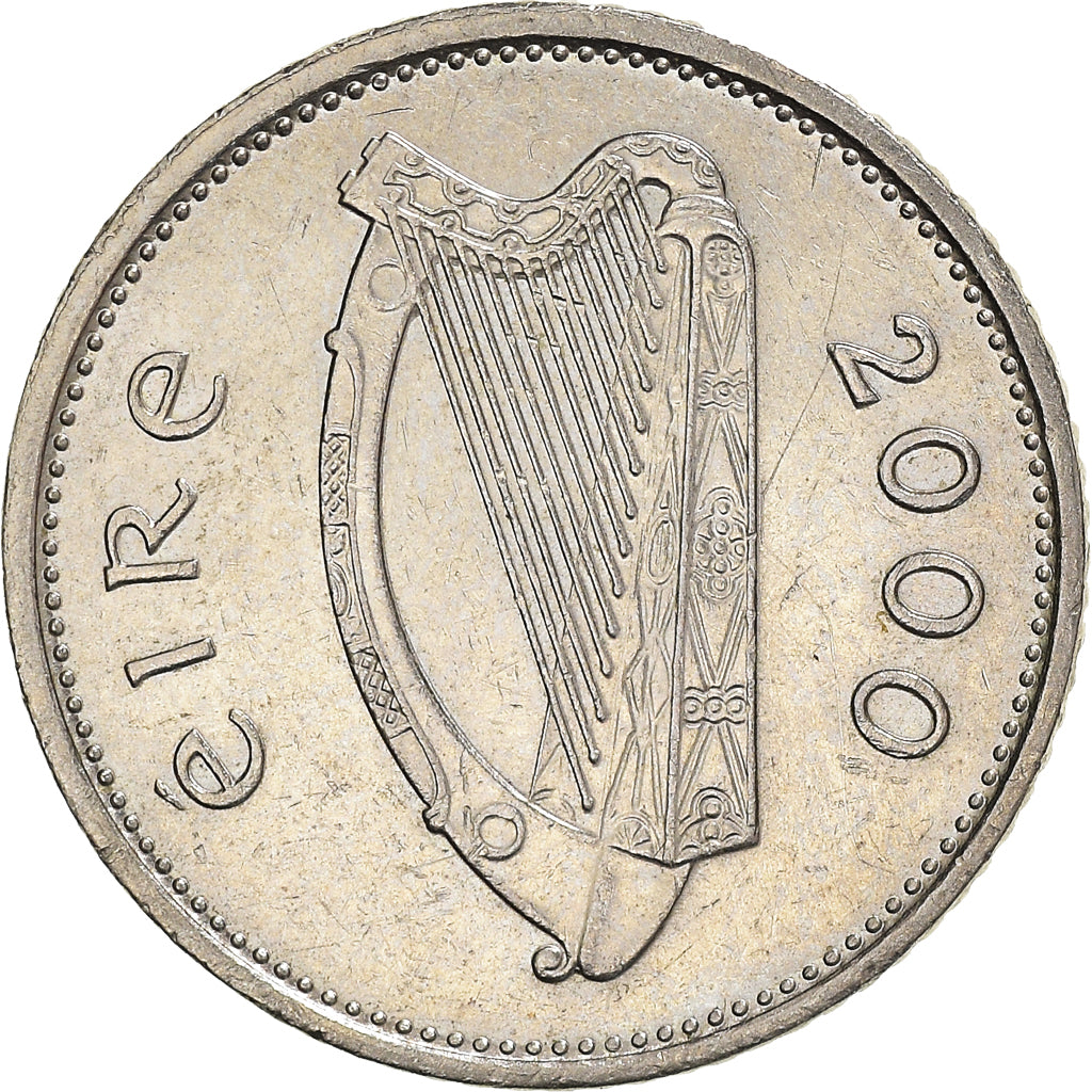 Moneta, REPUBBLICA D’IRLANDA, 10 Pence, 2000, BB, Rame-nichel, KM:29