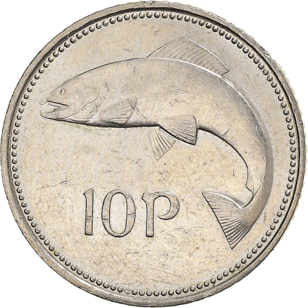 Moneta, REPUBBLICA D’IRLANDA, 10 Pence, 2000, BB, Rame-nichel, KM:29