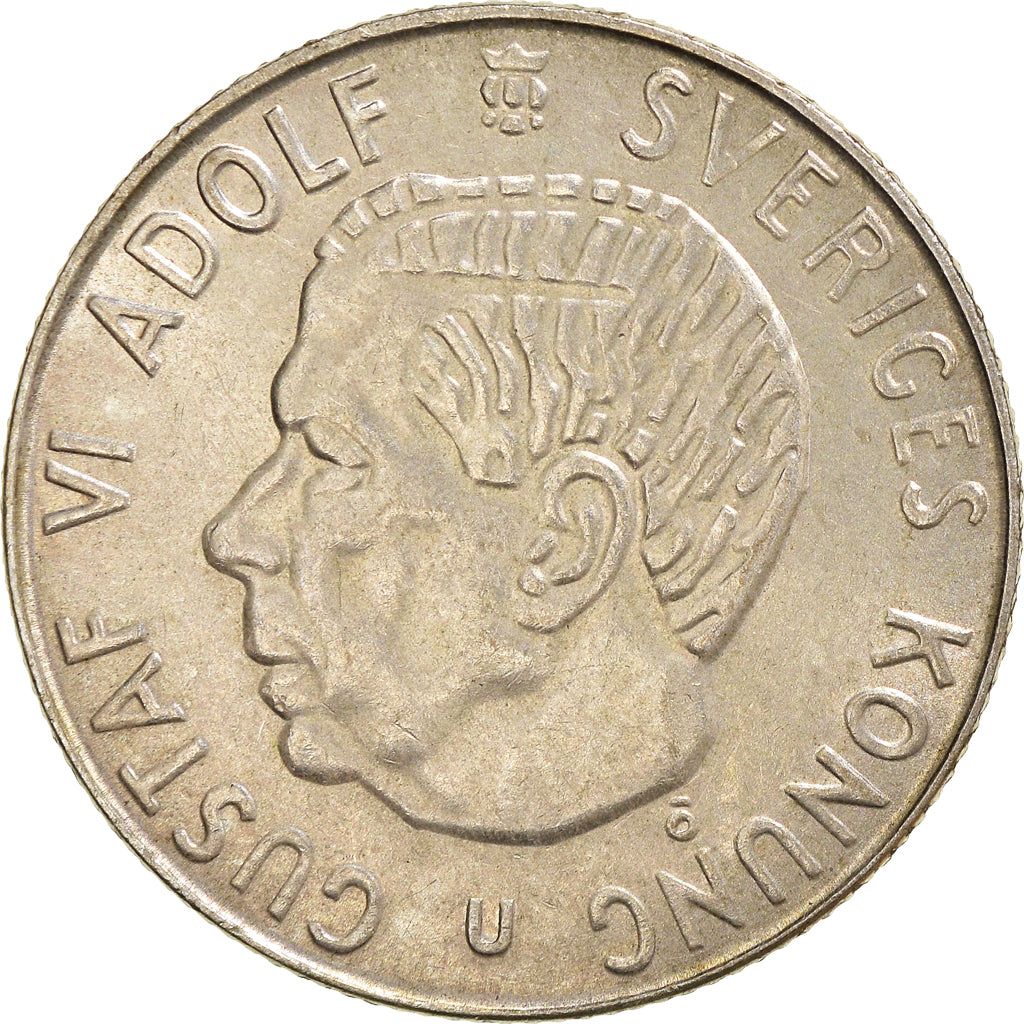 Coin, Sweden, Gustaf VI, Krona, 1964, AU(50-53), Silver, KM:826