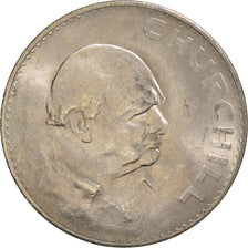 Coin, Great Britain, Elizabeth II, Crown, 1965, AU(50-53), Copper-nickel, KM:910