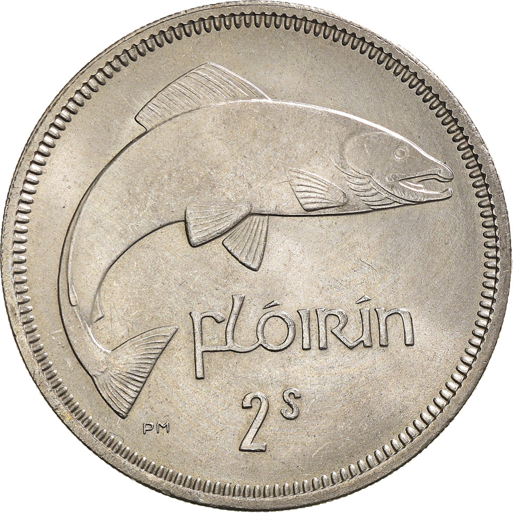 Coin, IRELAND REPUBLIC, Florin, 1966, AU(50-53), Copper-nickel, KM:15a