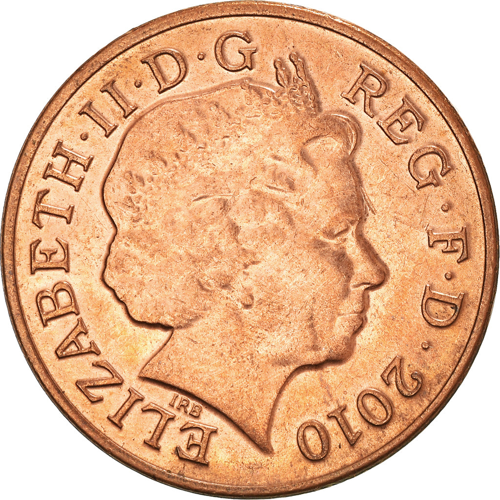 Moeda, Grã-Bretanha, Elizabeth II, 2 Pence, 2010, EF(40-45), Aço Cromado a