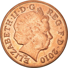 Coin, Great Britain, Elizabeth II, 2 Pence, 2010, EF(40-45), Copper Plated