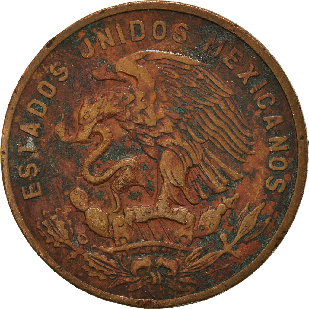 Moeda, México, 20 Centavos, 1960, Mexico City, VF(30-35), Bronze, KM:440