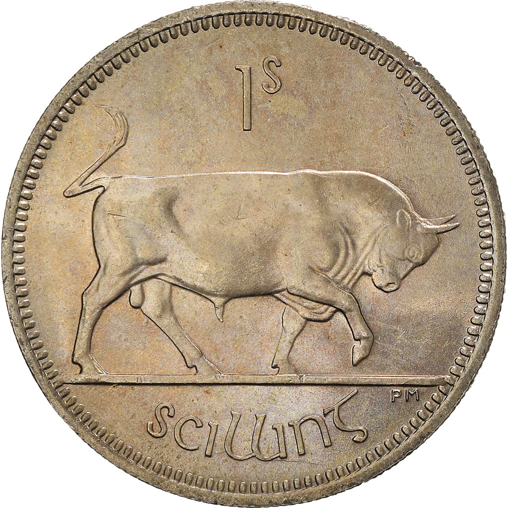 Monnaie, République d'Irlande, Shilling, 1966, TTB+, Cupro-nickel, KM:14A
