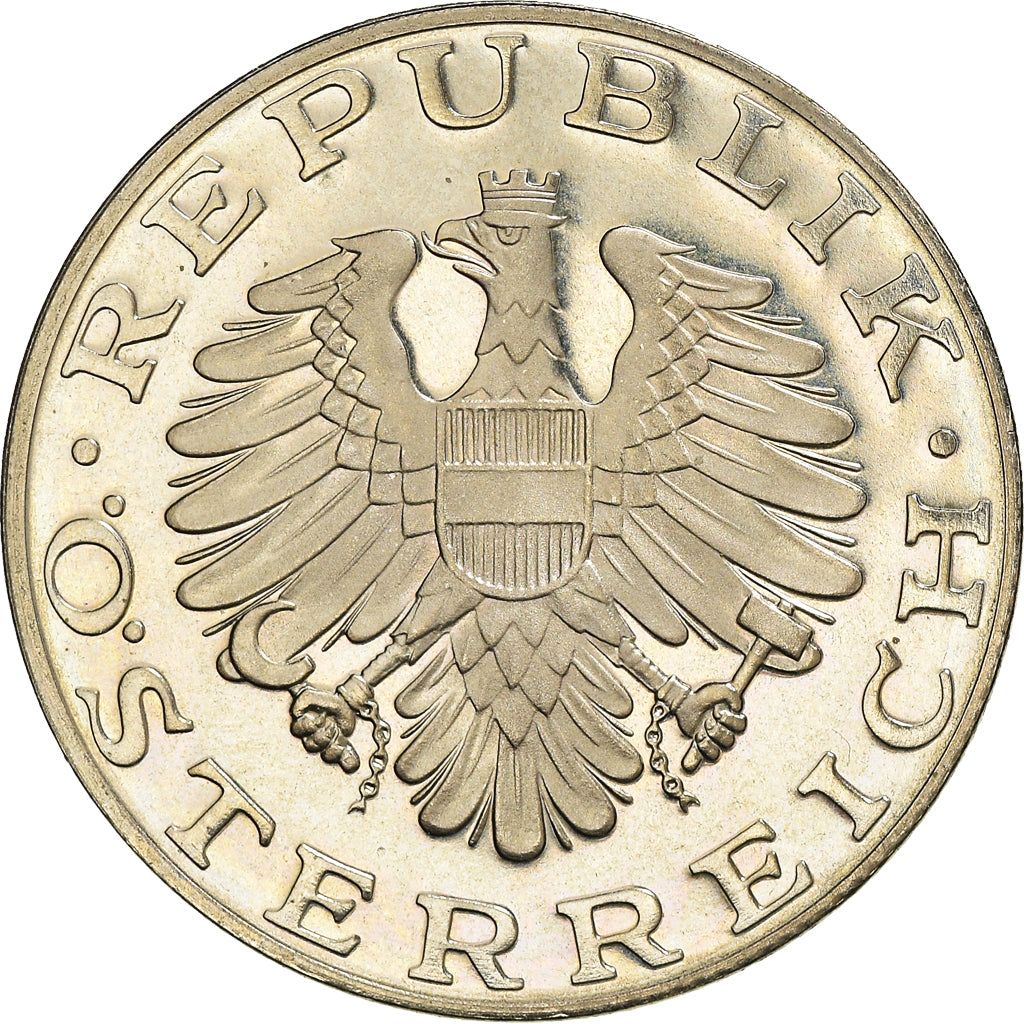 Coin, Austria, 10 Schilling, 1976, BE, MS(65-70), Copper-Nickel Plated Nickel
