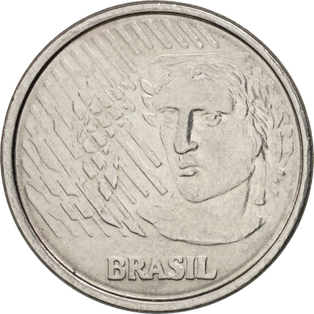 Coin, Brazil, 5 Centavos, 1994, AU(50-53), Stainless Steel, KM:632