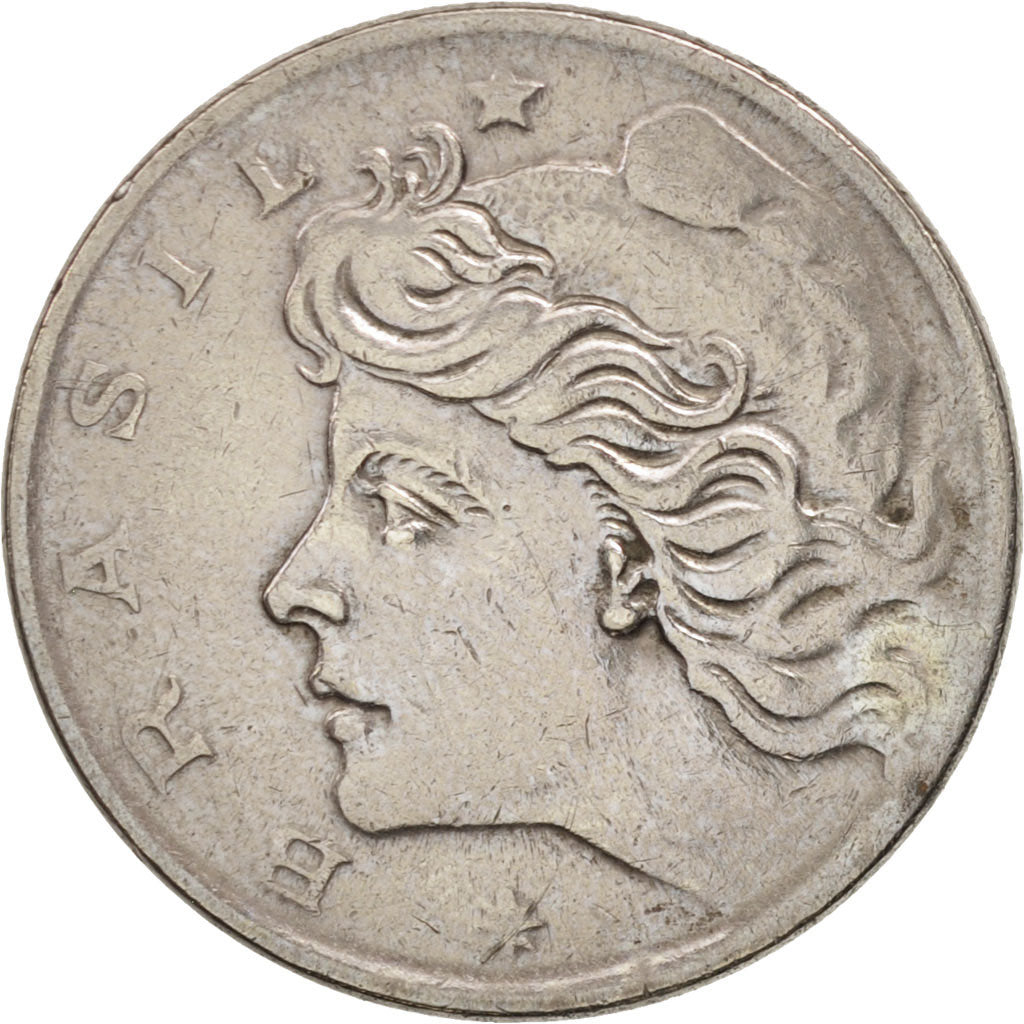 Coin, Brazil, 10 Centavos, 1970, EF(40-45), Copper-nickel, KM:578.2