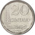 Moneta, Brazylia, 20 Centavos, 1978, MS(60-62), Stal nierdzewna, KM:579.1a