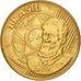 Monnaie, Brésil, 25 Centavos, 2003, TTB, Bronze Plated Steel, KM:650