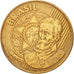 Coin, Brazil, 25 Centavos, 2005, EF(40-45), Bronze Plated Steel, KM:650