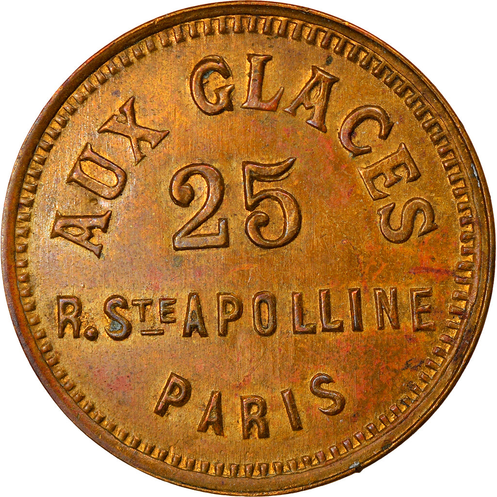 France, Token, Maison Close, Aux Glaces, 25 Rue Sainte Appolline, Paris