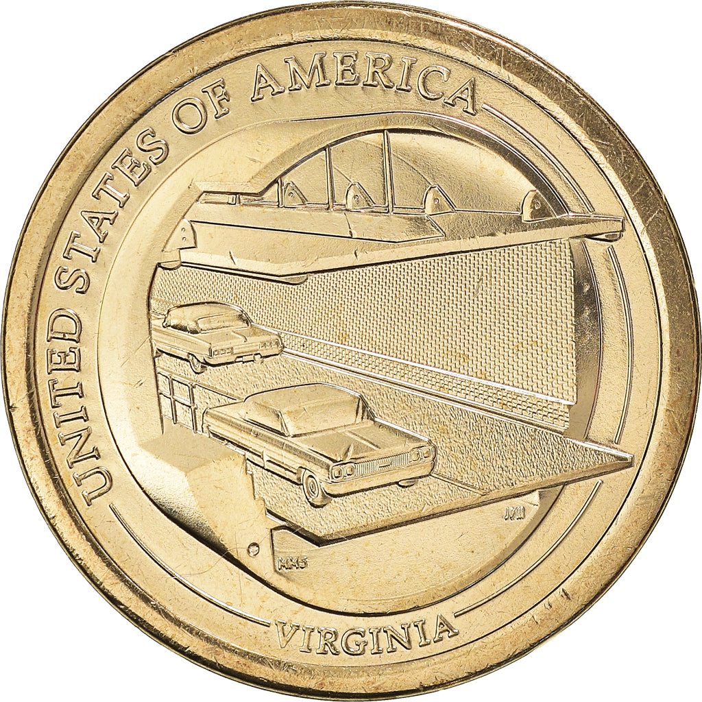 Moneda, Estados Unidos, Dollar, 2021, Denver, American Innovation - Virginia