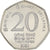 Moneta, Sri Lanka, 70th Anniversary of the Central Bank of Sri Lanka, 20 Rupees