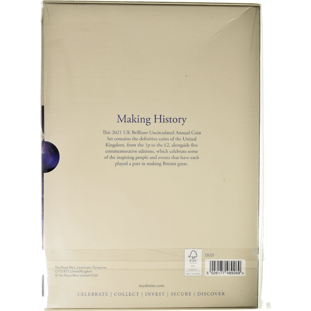 Coin, Great Britain, 95 TH Anniversary the Queen Majesty, Set, 2021, BU