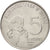 Moneta, Brazylia, 5 Centavos, 1977, AU(55-58), Stal nierdzewna, KM:587.1