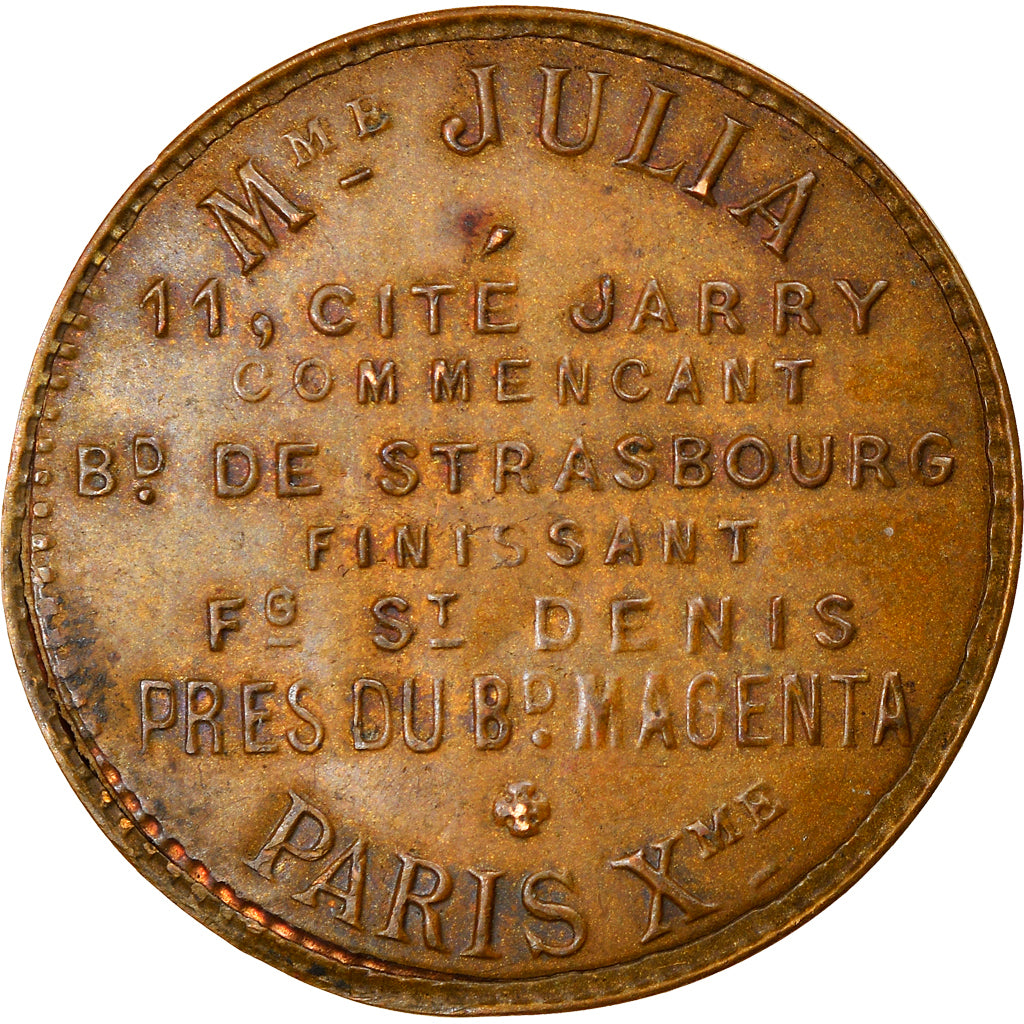 France, Token, Maison Close, Madame Julia, Paris Xème, EF(40-45), Covered