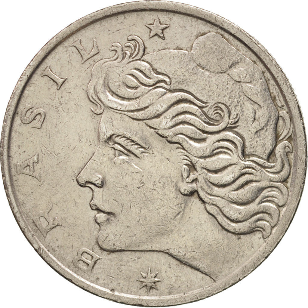 Coin, Brazil, Cruzeiro, 1970, EF(40-45), Nickel, KM:581