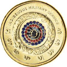 Moneta, Australia, INDIGENOUS MILITARY SERVICE, 2 Dollars, 2021, Colourized